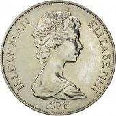Isle of Man,Elizabeth II,Crown,1976,Pobjoy Mint,AU(55-58),Copper-nickel,KM 38