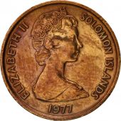 Solomon Islands, Elizabeth II, Cent, 1977, AU(50-53), Bronze, KM:1