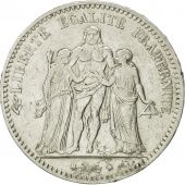 France, Hercule, 5 Francs, 1876, Paris, TB+, Argent, KM:820.1, Gadoury:745a
