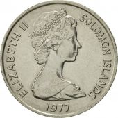 Solomon Islands, 20 Cents, 1977, AU(50-53), Copper-nickel, KM:5