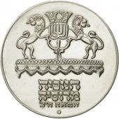 Israel, 5 Lirot, 1972, Jerusalem, MS(63), Silver, KM:69.1