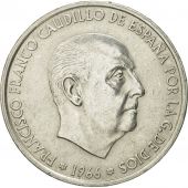 Espagne, Caudillo and regent, 100 Pesetas, 1966 (68), SUP, Argent, KM:797