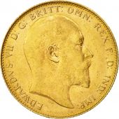 Australia, Edward VII, Sovereign, 1908, Perth, AU(55-58), Gold, KM:15