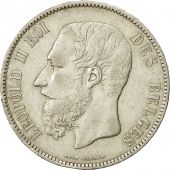 Belgium, Leopold II, 5 Francs, 5 Frank, 1870, EF(40-45), Silver, KM:24