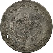 Turkey, Mahmud II, 5 Kurush, 1830, Qustantiniyah, VF(20-25), Silver, KM:591