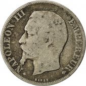 France, Napoleon III, 2 Francs, 1856, Strasbourg, B+, Argent, KM 780.2, Gad 523