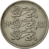 Estonia, 5 Marka, 1922, TTB, Copper-nickel, KM:3