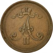 Finland, Alexander II, 10 Pennia, 1876, EF(40-45), Copper, KM:5.2