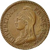 coin, France, Dupr, Decime, 1798, Paris, AU(55-58), Bronze, KM:644.1