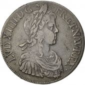 monnaie,Louis XIV, cu  la mche longue,1647,Montpellier,TB+,KM 155.12,Gad 202