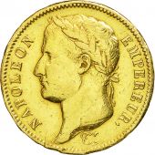 Monnaie, France, Napolon I,40 Francs,1811, Bordeaux,TB+,Or, KM:696.3,Gad 1084