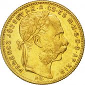 Coin, Hungary, Franz Joseph I, 20 Francs, 1891, Kremnitz, AU(55-58), KM 477