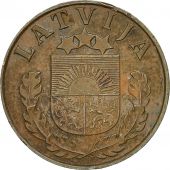 Coin, Latvia, Santims, 1937, EF(40-45), Bronze, KM:10