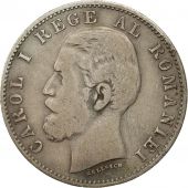 Monnaie, Roumanie, Carol I, 50 Bani, 1884, TB, Argent, KM:21