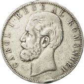 Coin, Romania, Carol I, 5 Lei, 1883, VF(30-35), Silver, KM:17.1