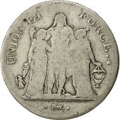 Monnaie, France, Union et Force, 5 Francs, 1801, Bordeaux, TB, Argent, KM:639.5