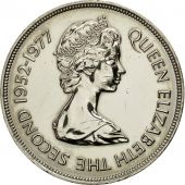 Monnaie, Gibraltar, Elizabeth II, 25 New Pence, 1977, TTB+, Copper-nickel, KM:10