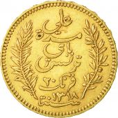 Coin, Tunisia, Ali Bey, 20 Francs, 1900, Paris, AU(50-53), Gold, KM:227