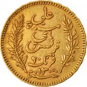 Coin, Tunisia, Ali Bey, 20 Francs, 1892, Paris, AU(50-53), Gold, KM:227