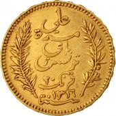 Coin, Tunisia, Ali Bey, 20 Francs, 1898, Paris, AU(50-53), Gold, KM:227