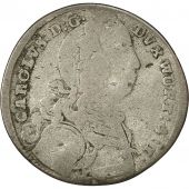 Monnaie, WURTTEMBERG, Karl Eugen, 6 Kreuzer, 1747, B+, Billon, KM 385