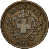 Monnaie, Suisse, Rappen, 1883, Bern, TTB, Bronze, KM:3.1