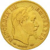 Coin, France, Napoleon III, 10 Francs, 1863, Paris, Gold, VF(30-35), KM 800.1