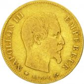 Monnaie,France,Napoleon III,10 Francs,1858,Strasbourg,Or, TB+,KM 784.4,Gad 1014