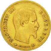 Monnaie, France, Napoleon III, 10 Francs, 1855, Paris, TB+, Or,KM 784.3,Gad 1014