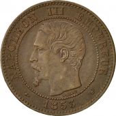 Monnaie, France, Napoleon III, 2 Centimes, 1853, Lille, SUP, KM 776.7, Gad 103