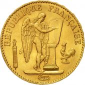 Coin, France, Gnie, 20 Francs, 1875, Paris, AU(55-58), Gold, KM:825