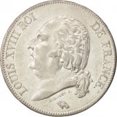 France, Louis XVIII, 5 Francs, 1822, Paris, Silver, KM:711.1