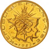France, Mathieu, 10 Francs, 1982, Paris, MS(65-70), Nickel-brass, KM:940
