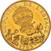 France, La conqute, 10 Francs, 1983, Paris, FDC, Nickel-Bronze, KM:952