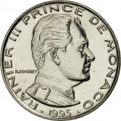 Monaco, Rainier III, Franc, 1995, Paris, MS(65-70), Nickel, KM:140