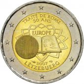 Luxembourg, 2 Euro, Trait de Rome 50 ans, 2007, SPL, Bi-Metallic