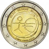 Belgique, 2 Euro, 10 Jahre Euro, 2009, SPL, Bi-Metallic