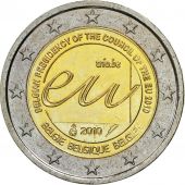 Belgium, 2 Euro, Presidency of the European Union, 2010, MS(63), Bi-Metallic