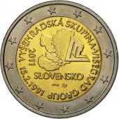 Slovaquie, 2 Euro, Visegrad, 2011, SPL, Bi-Metallic