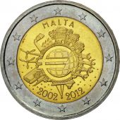 Malte, 2 Euro, uro 2002-2012, 2012, SPL, Bi-Metallic