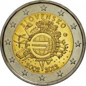 Slovakia, 2 Euro, uro 2002-2012, 2012, MS(63), Bi-Metallic