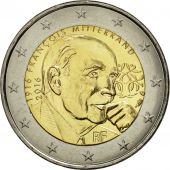 France, 2 Euro, Franois Mitterrand, 2016, MS(63), Bi-Metallic