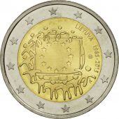 Lithuania, 2 Euro, Flag, 2015, MS(63), Bi-Metallic
