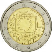 Portugal, 2 Euro, Flag, 2015, MS(63), Bi-Metallic