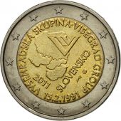 Slovakia, 2 Euro, Vysehradska Skupina, 2011, MS(63), Bi-Metallic