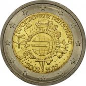 Allemagne, 2 Euro, 10 years euro, 2012, SPL, Bi-Metallic