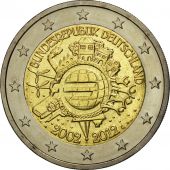 Germany, 2 Euro, 10 years euro, 2012, MS(63), Bi-Metallic