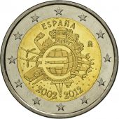 Espagne, 2 Euro, 10 years euro, 2012, SPL, Bi-Metallic