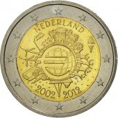 Pays-Bas, 2 Euro, 10 years euro, 2012, SPL, Bi-Metallic