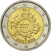 Belgium, 2 Euro, 10 years euro, 2012, MS(63), Bi-Metallic